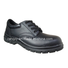 Cuir lisse brillant Safety Shoes Low Cut cheville (HQ10001)